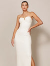 Textured Knit Halter Neck Maxi Dress