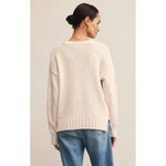 Beck Textured Sweater- Crystal