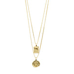 Valkyria coin necklace 2-in-1-set gold-plated