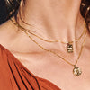 Valkyria coin necklace 2-in-1-set gold-plated