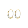 Force Hoop Earrings White/gold