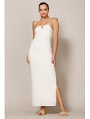 Textured Knit Halter Neck Maxi Dress
