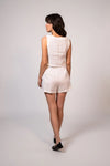 Dahlia Linen Top White