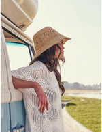Aalto Crochet Bucket Hat in Beige