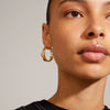 Julita recycled hoop earrings gold-plated