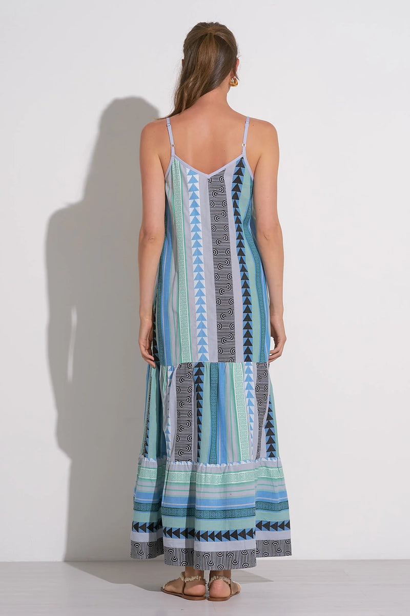 Blue Green Arrow Dress
