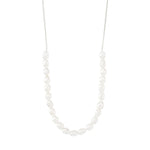 Berthe pearl necklace silver-plated