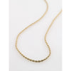 Pam recycled robe chain necklace gold-plated