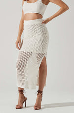 Carlina Crochet Midi Skirt