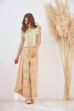 Pareo Printed Pant With Belt