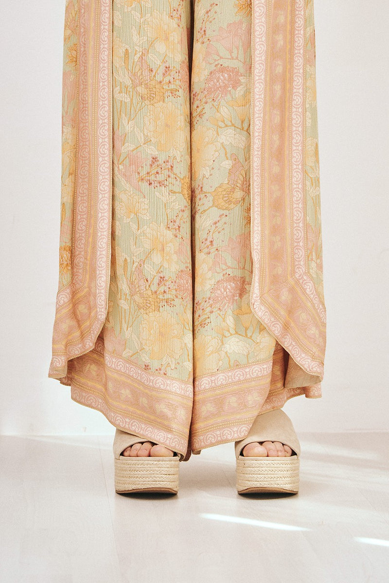 Pareo Printed Pant With Belt