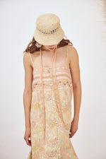 Buttons Floral Dress