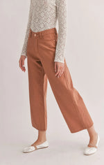 Brownie Wide Leg Denim Pants - Sage The Label