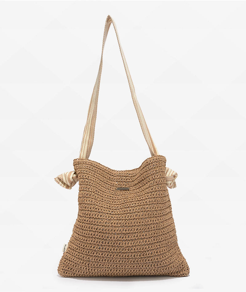 So Knotty Straw Tote