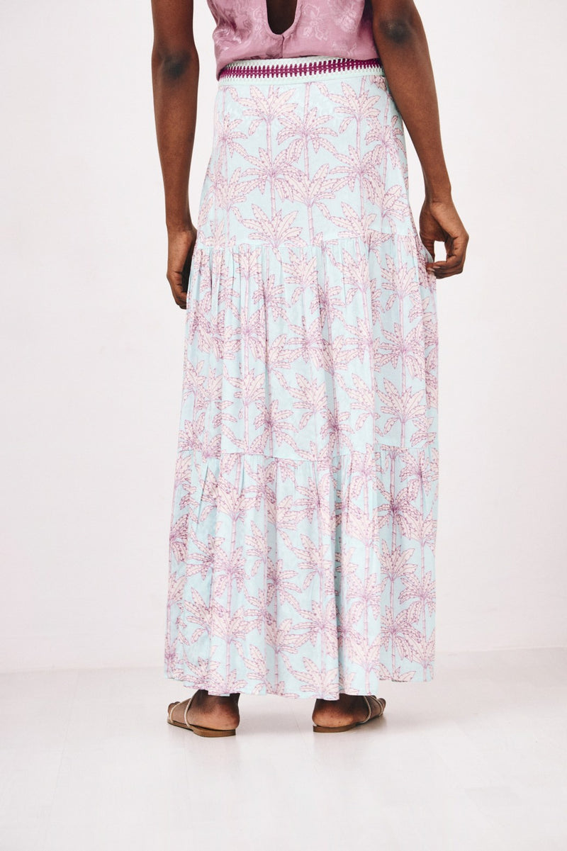 Palms Printed Skirt