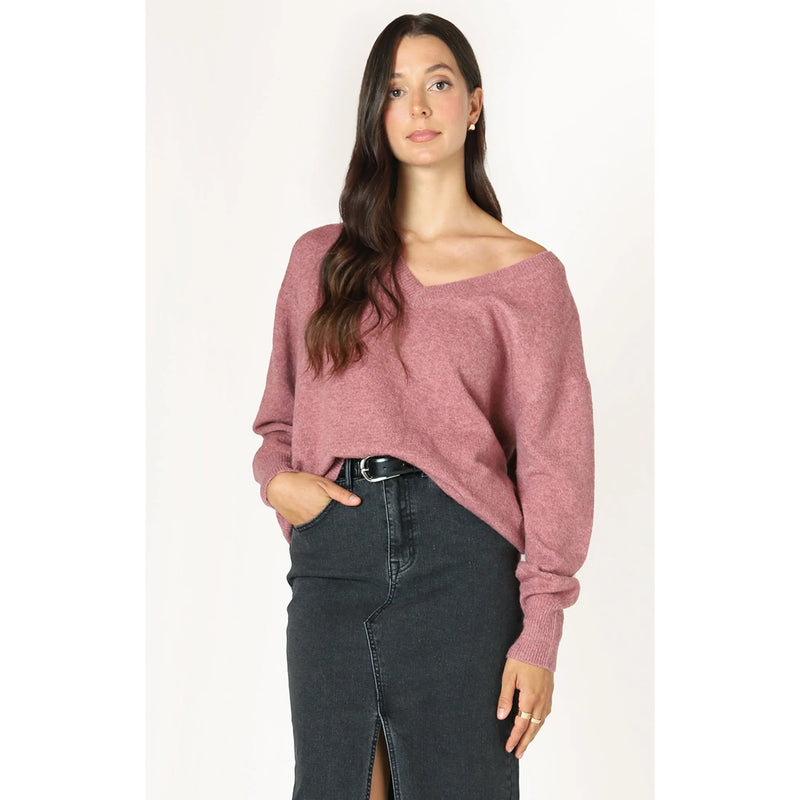 LS Soft Touch Sweater - Dusty Rose