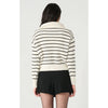 Dex LS Half Zip Textured Sweater - Stripe