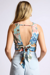 Floral Open Back Top