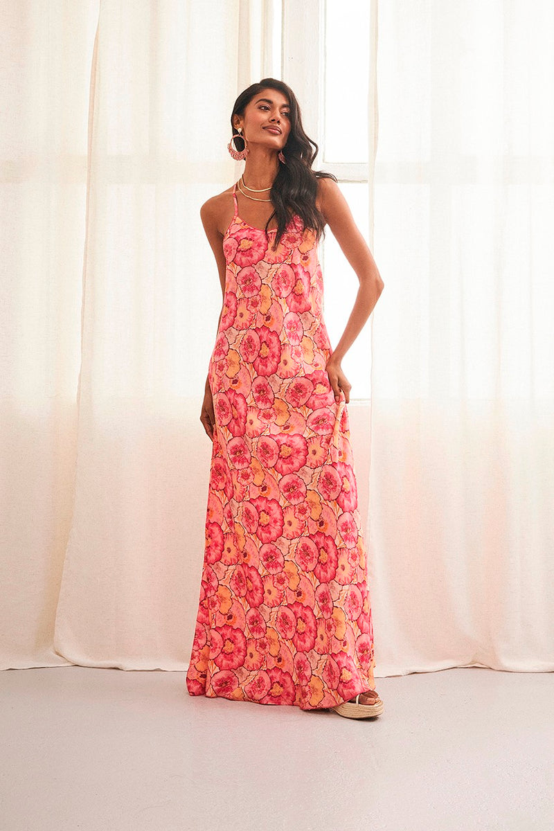 Floral Print Maxi Dress