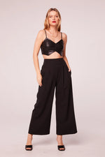 Jolene Black Wide Leg Pants