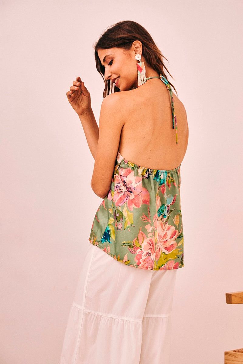 Floral Halter Top