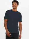 Basic Crewneck Jersey T-Shirt Blue