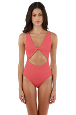 Textured Wave Twix One Piece Swimsuit