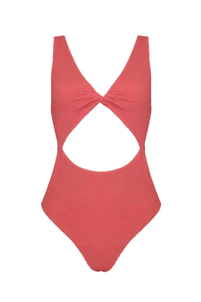 Textured Wave Twix One Piece Swimsuit