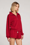 Essential Half Zip Pullover - Red