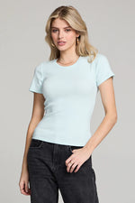 Crew Neck Short Sleeve Top