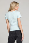 Crew Neck Short Sleeve Top