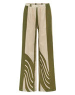 Alba Pant In Green Print