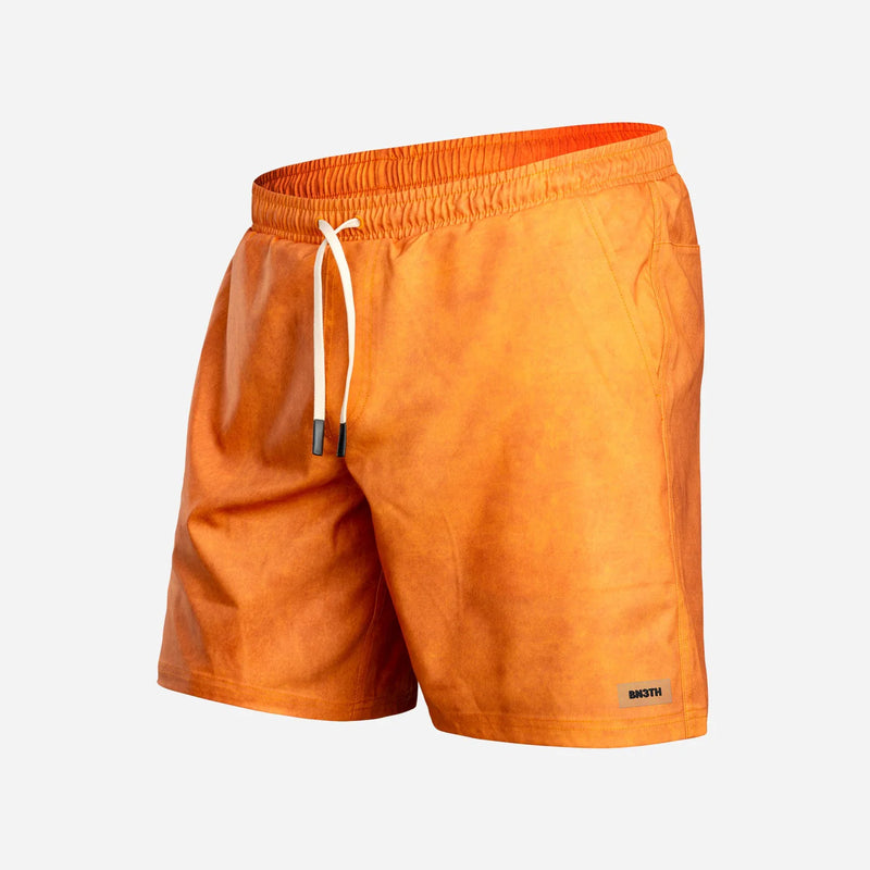 Agua Volley X 2N1 Swim Short 5”  Cinnamon Orange Acid Wash