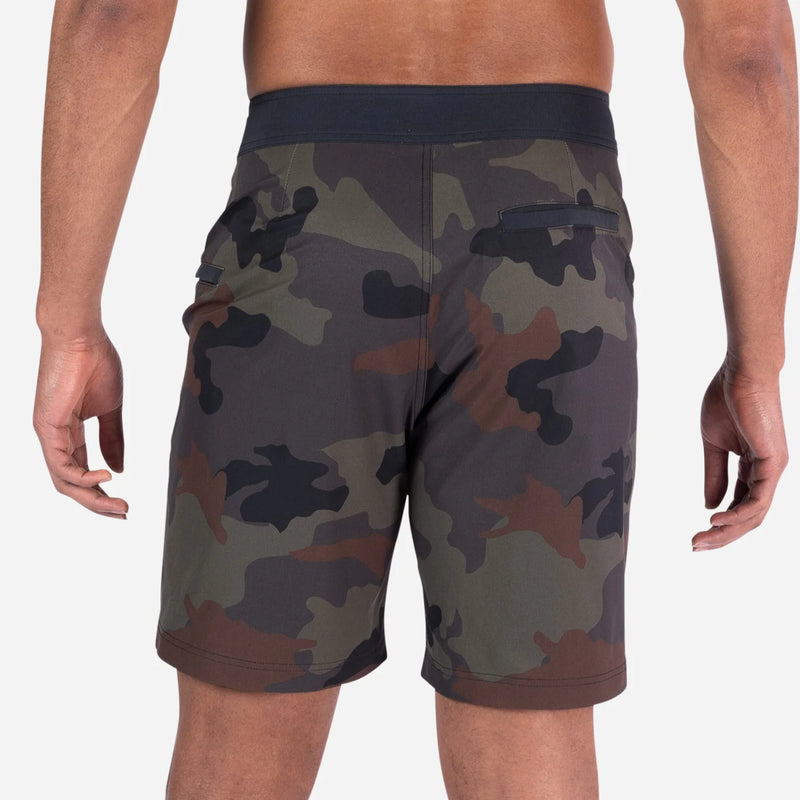 Hightide 2N1 Boardshort 8"  Basecamp Camo-Woodland