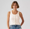 Dry Goods Women's Pointelle Tank Top - Ditsy Gardenia