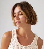 Dry Goods Women's Pointelle Tank Top - Ditsy Gardenia