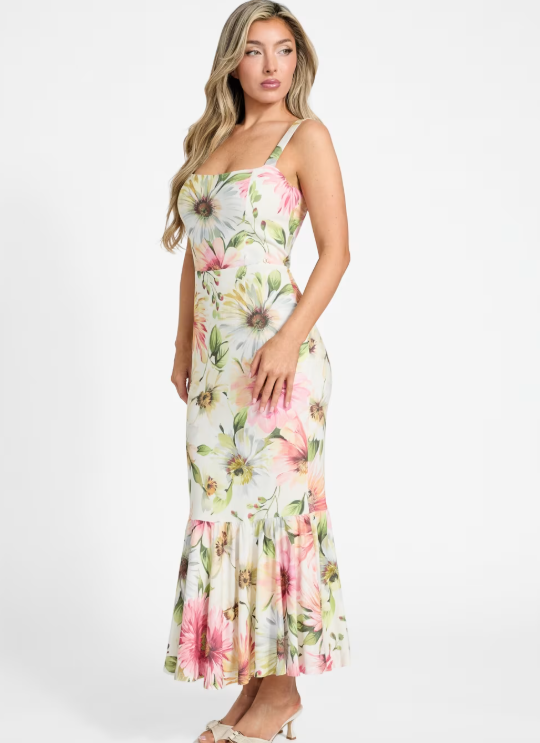 Eco Fleur Midi Dress