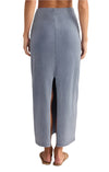 Gail Jersey Denim Midi Skirt