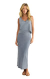 Gail Jersey Denim Midi Skirt