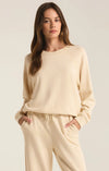 Saldana French Terry Top - Oatmeal