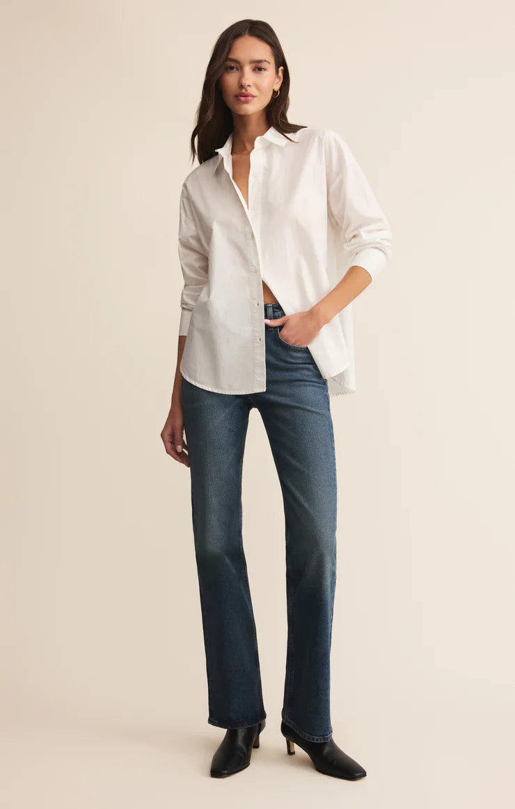 Elevated Poplin Button Up