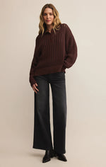 Looking Glass Crochet Polo Sweater