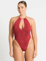 Bisou One Piece in Mineral Red Palm