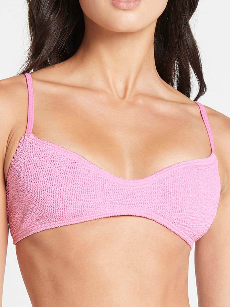 Shimmer Lissio Crop Top In Wild Rose