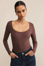 Second Skin Scoop Neck Top