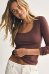 Second Skin Scoop Neck Top