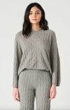 Grey Cable Knit Sweater