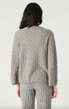 Grey Cable Knit Sweater