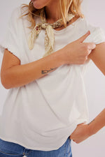 We The Free Nina Tee- Ivory