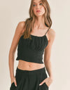 At Ease Linen Blend Crop